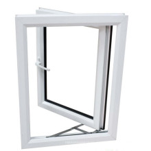 Ventana abatible UPVC con vidrio templado